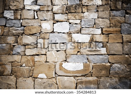 photo of Background of stone wall texture 