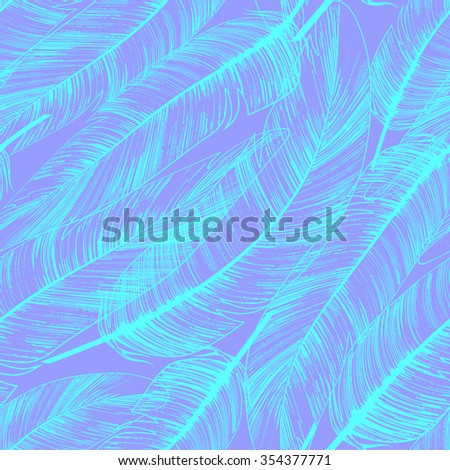 Beautiful feathers seamless vintage background