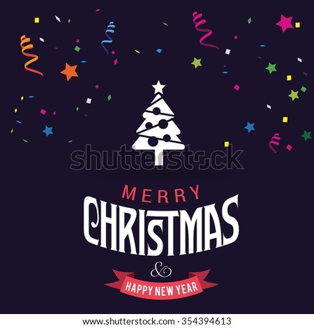 Christmas tree background, Creative Christmas tree Card, Abstract Christmas Tree