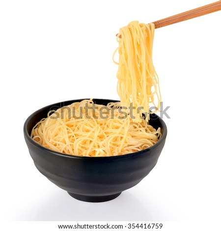Noodles isolated on white background  this has clipping path.