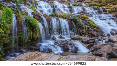 Mea-Ya waterfall is a beautiful waterfall in chiang mai , thailand.