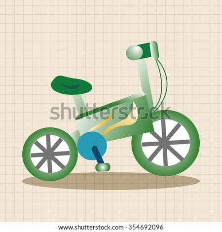 transportation bike theme elements vector,eps