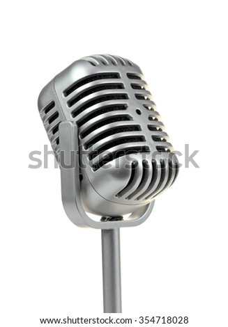 Retro microphone. (  Dynamic microphone ) 