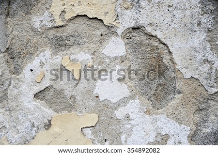 Concrete cracked wall as a grunge background