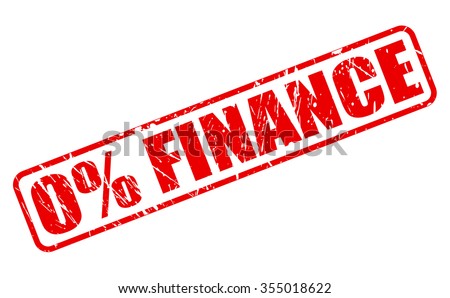0% FINANCE red stamp text on white