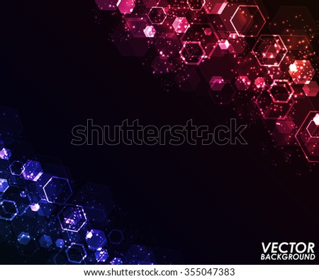 Abstract colorful modern geometric digital - Vector Background.
