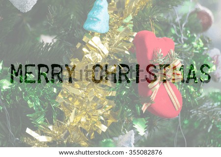 Christmas tree decoration for merry christmas Xmas and happy new year