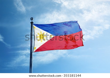 Philippines Flag on the mast