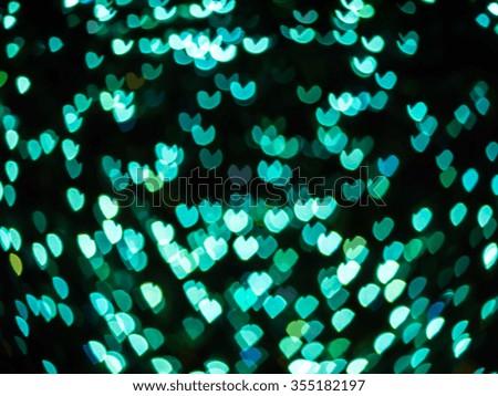 Abstract hearts bokeh light valentine's day background.