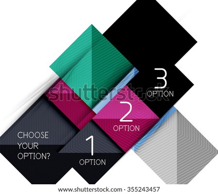 Vector square abstract background. Infographic design concept