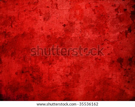 Red grunge wall surface, background Royalty-Free Stock Photo #35536162