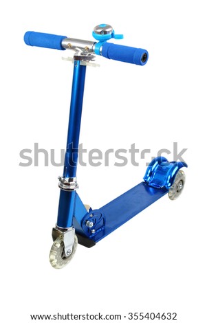 Push Scooter. Isolated with clipping path.