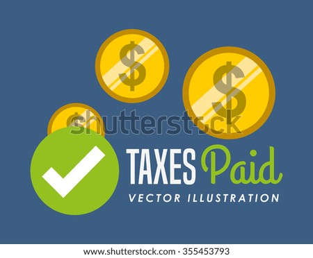 tax time design, vector illustration eps10 graphic 