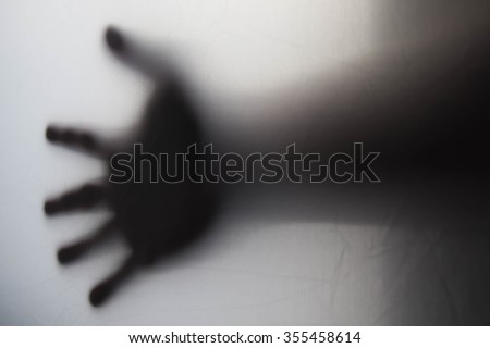 Shadow of a hand Silhouette blur