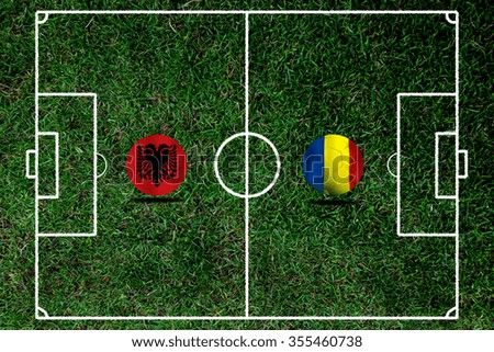 Soccer Euro 2016 ( Football )  Albanai  and Romania