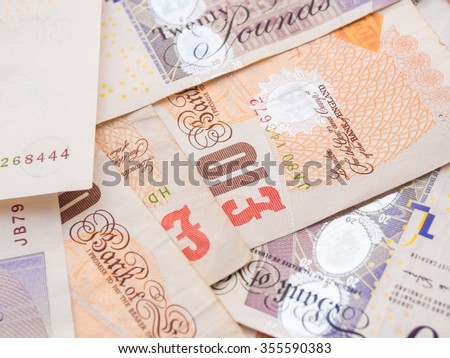 Pound currency background,  Currency of the United States Royalty-Free Stock Photo #355590383