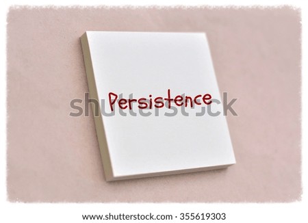 Text persistence on the short note texture background