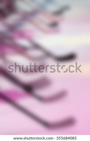 Ice hockey tournament awards theme creative abstract blur background with bokeh effect