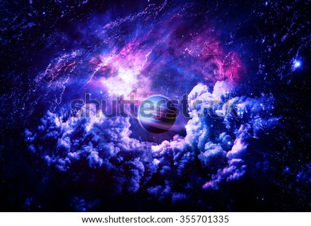 Dreamscape Galaxy - Elements of this Image Furnished by NASA