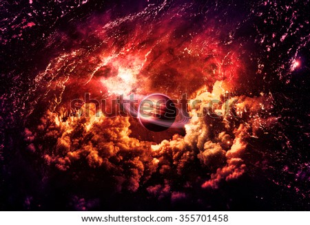 Dreamscape Galaxy - Elements of this Image Furnished by NASA