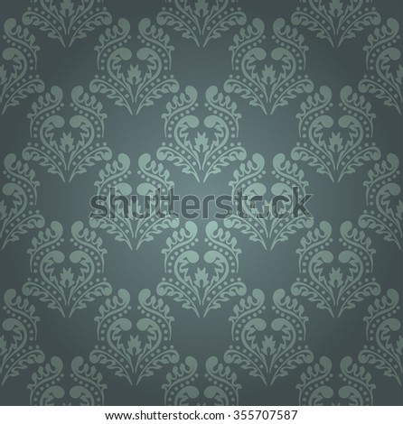 Vintage floral background pattern, vector illustration.