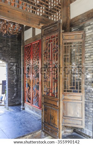 Chinese wooden doors