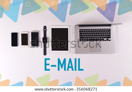 Mobility and modern telecommunication concept: E-MAIL