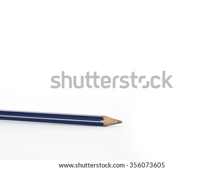 Pencil isolated on pure white background