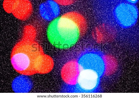 Blurred background, defocused photo of colorful lights