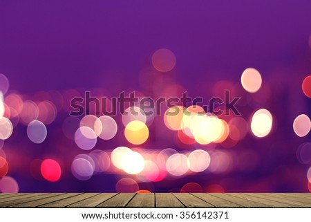 Bokeh background blur purple building or city. 