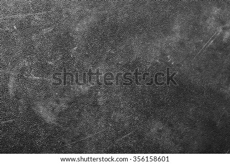 Texture of natural leather. Free space for text. Copy space. Black and white photo