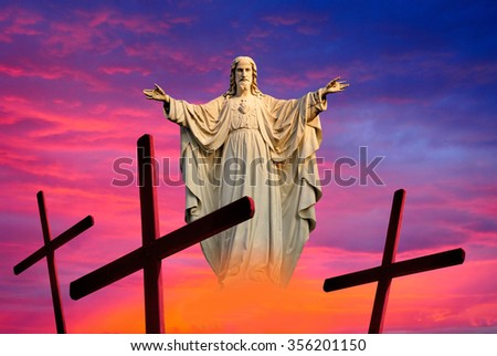 Jesus Christ Easter background resurrection 