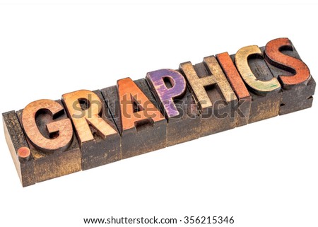 dot graphics - art or design website internet domain in vintage letterpress wood type
