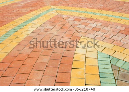 Brick sidewalks background
