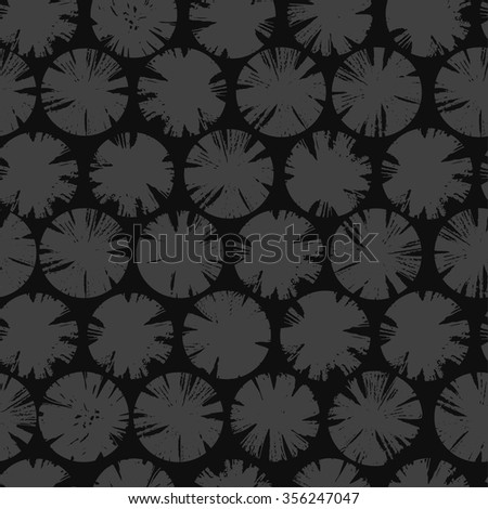 Charcoal abstract background. Hardwood charcoal. Dark colors. Seamless pattern. Vector illustration for modern design.