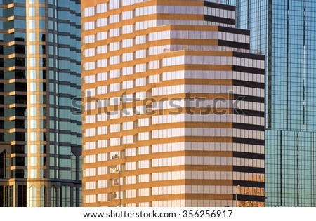Mix of windows in Downtown of Tampa  
