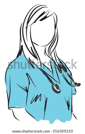 medical service nurse doctor illustration