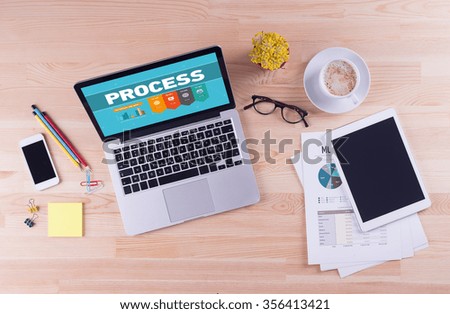 Business desk concept - PROCESS