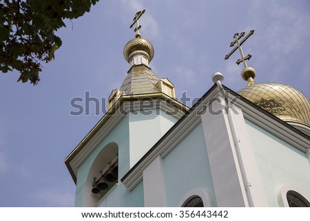 Russian church construction in heaven