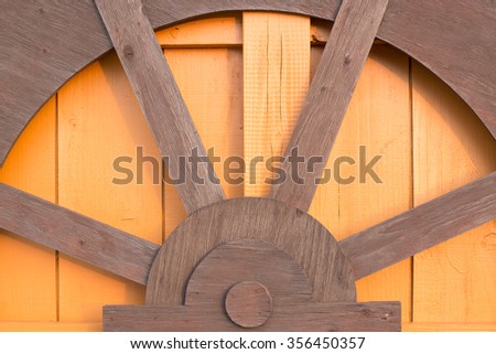 closeup brown and yellow pattern of rice mill wooden wall