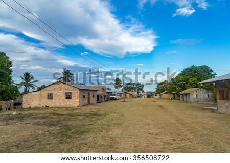 Indigenous village - Views around Guyana's Interior and rainforest  Royalty-Free Stock Photo #356508722