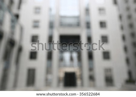 Business building blurred background