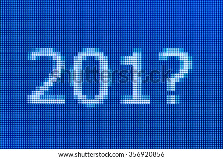 The inscription on the RGB screen: 201?