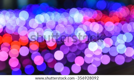 Abstract background of Defocused Lights of New Year decorations in Singapore. Blur Light, Out of Focus, vivid Bohek, Holidays light. Soft pink color tone is matched with Valentine background/wallpaper