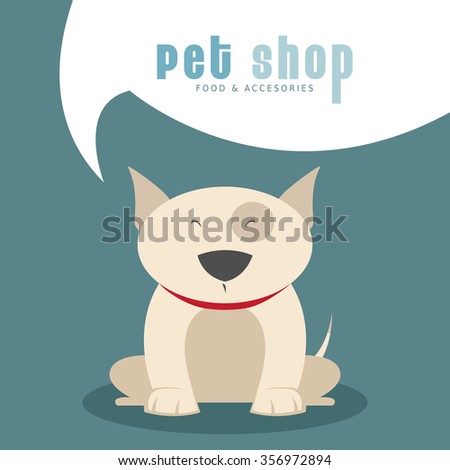 Abstract pet shop background with some special objects