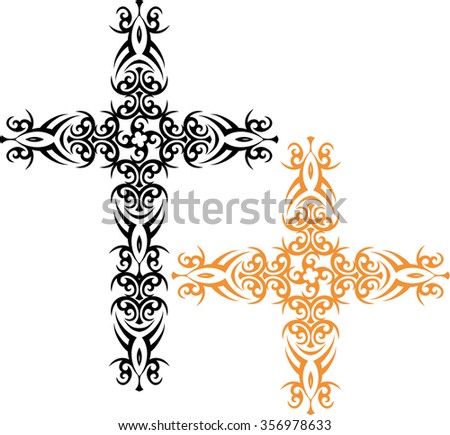 Cross Christian Design Raster Illustration