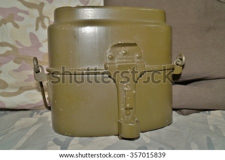 Army food container, Canteen - used in military and scouting in Poland
