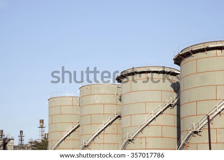 Oil refinery industry for factory background design