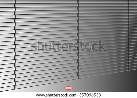 abstract curtain with jalousie with straight lines on dark background. vector illustration