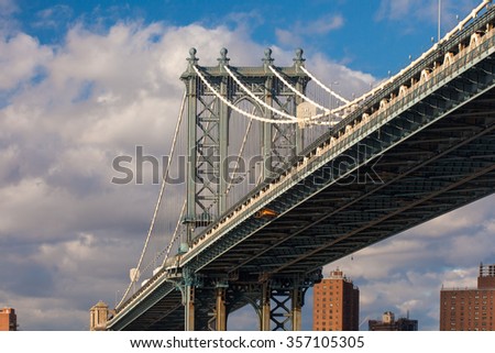 Manhattan bridge, Brooklyn, New York, USA